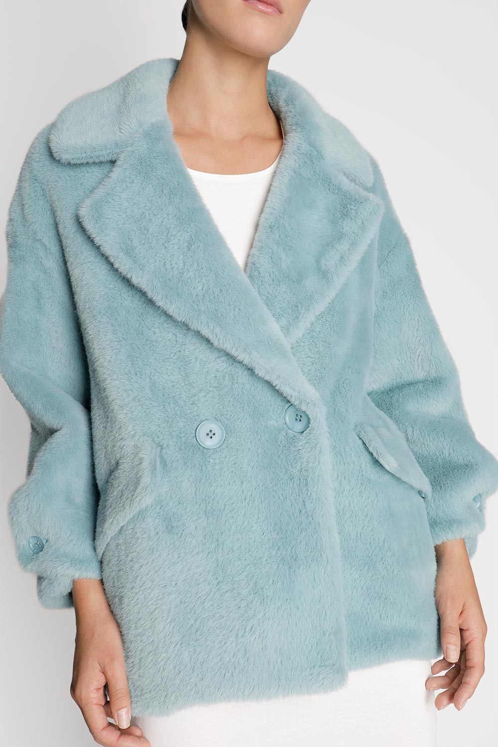 Oversized Faux Fur Short Coat