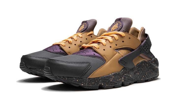 purple and gold huaraches