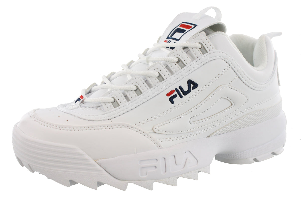 Fila White Chunky Thick Sole Shoes - Mens | City
