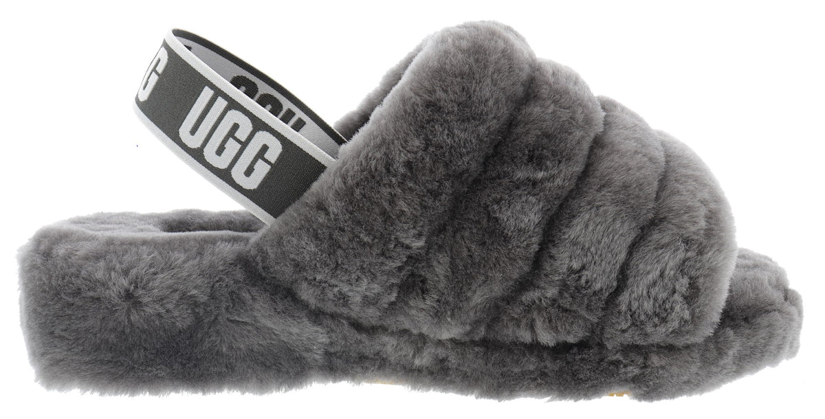 ugg fluff yeah slippers grey