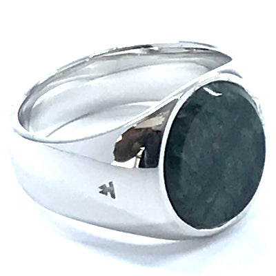 Oval Green Marble ring／オーバル・グリーンマーブル・リング