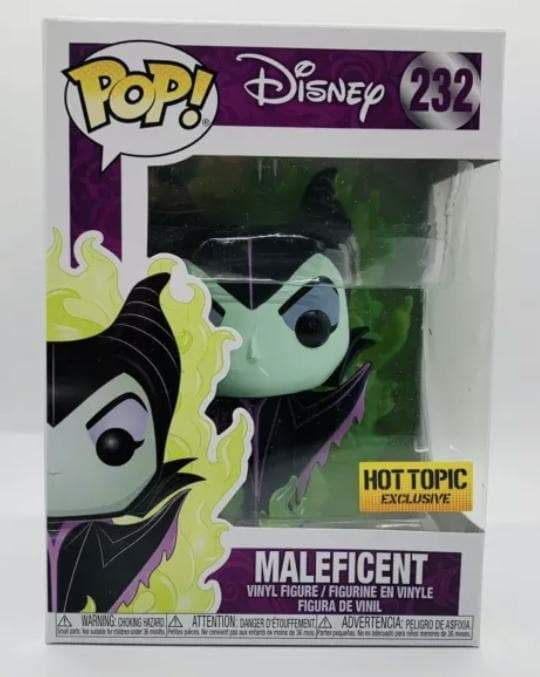 GLOW CHASE Maleficent Hot Topic Exclusive Disney Limited Edition #232 Funko POP 