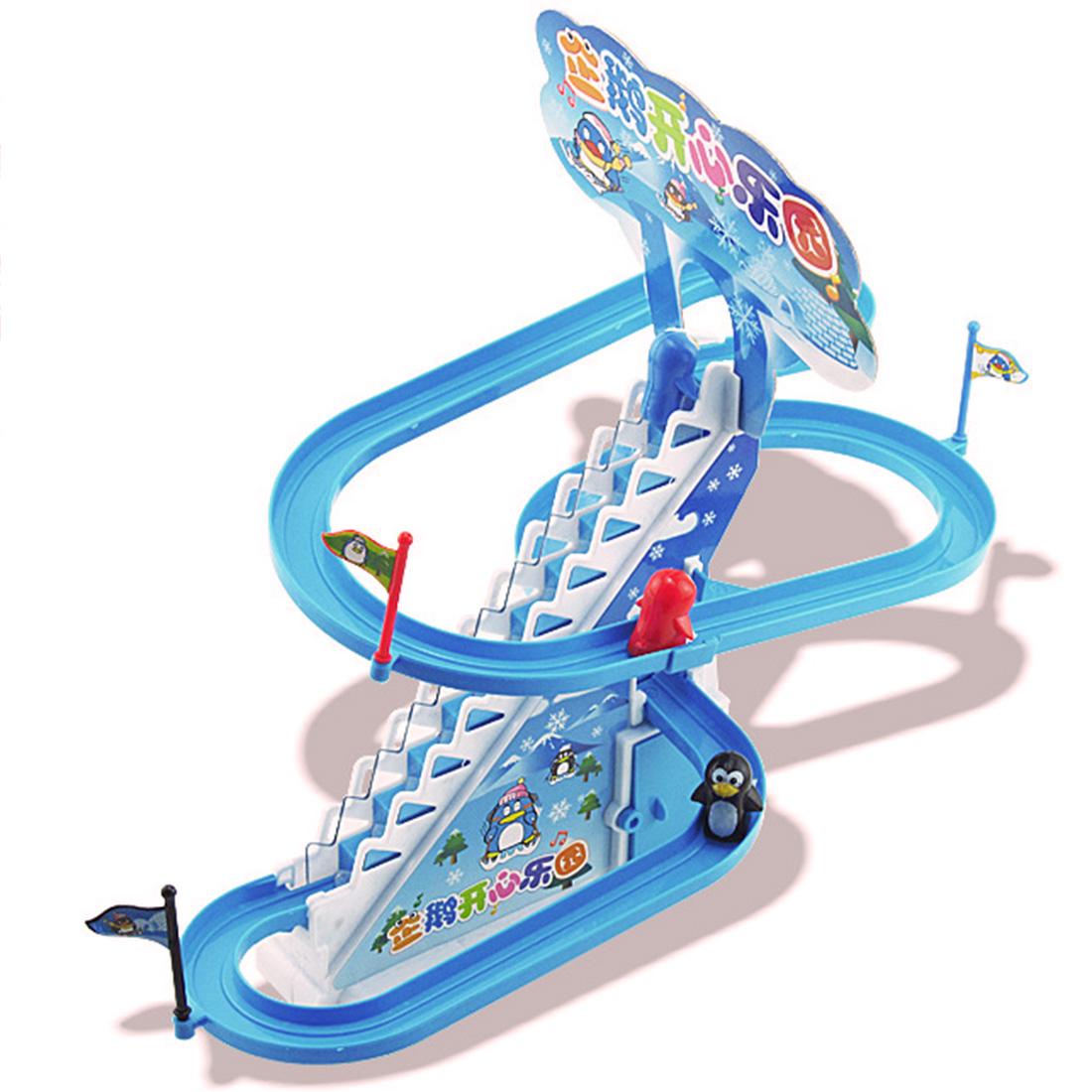 penguin climbing stairs toy