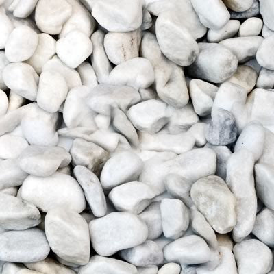 bag of white pebbles