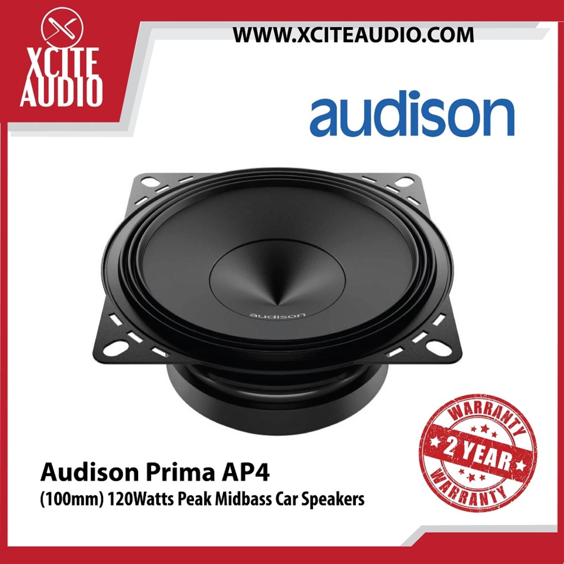 Audison Prima AP 4 Midbass with extended frequency response 120w Peak