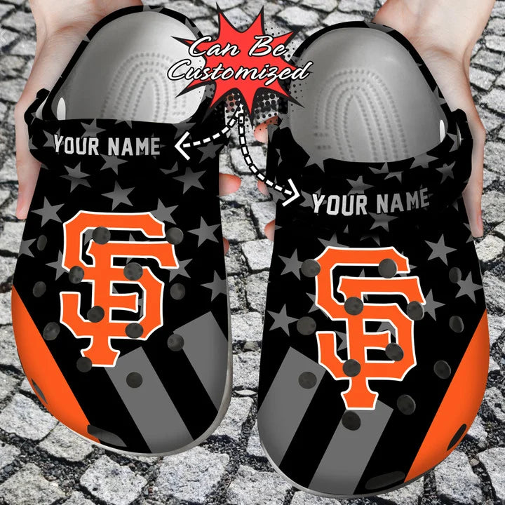 Custom Name Logo Football Team Ripped Claw Style Crocs Clog Shoes - Jomagift