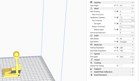Cura settings for ABS print