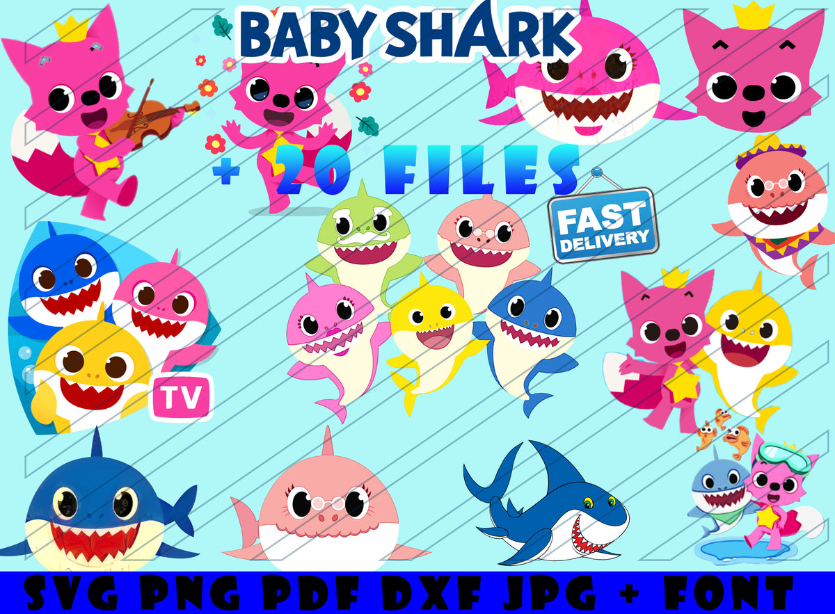Download Svg Baby Shark Family Bundle Png Cheapsvg SVG, PNG, EPS, DXF File