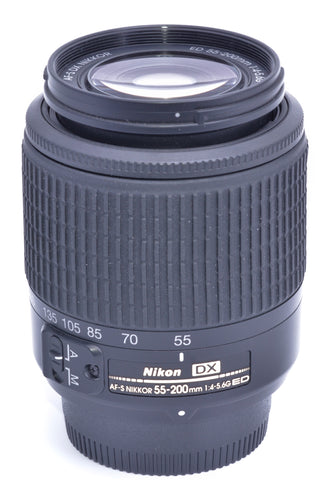 AF-S NIKKOR 55-200/4-5.6 G ED DX NIKON LENS, LIKE NEW