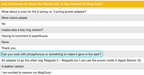 MagCozy Customer Survey, for MagCozy for Apple MagSafe to MagSafe 2 Converters