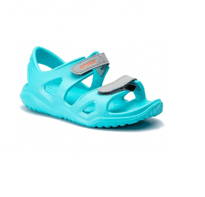 pool blue crocs