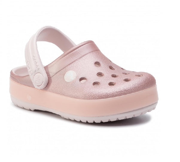 barely pink crocs