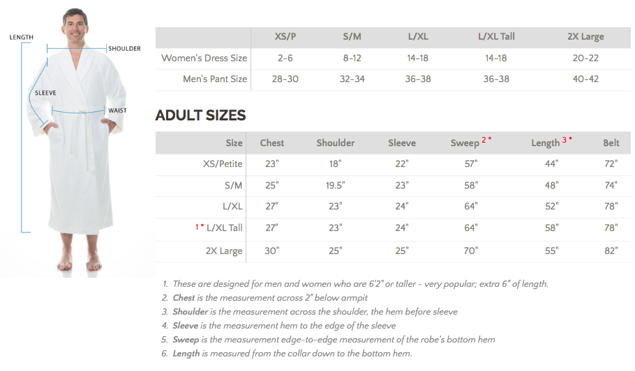Men S Xl Size Chart