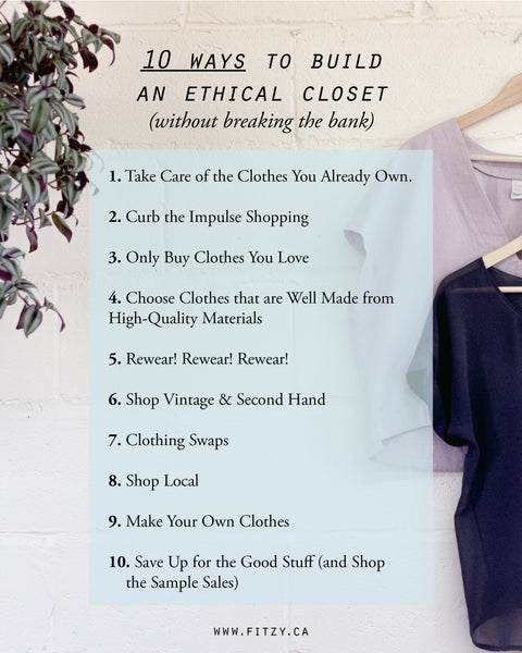 10 Way to Build a More Ethical Wardrobe - Fitzy