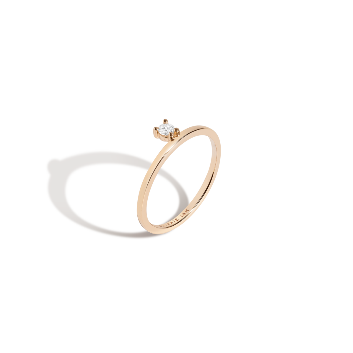 Floating Diamond Ring 14K gold AUrate