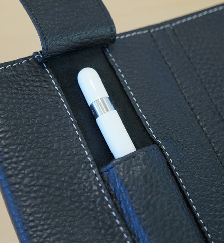 Apple pencil pocket detail on the new MacCase leather iPad Pro 9.7 Folio case