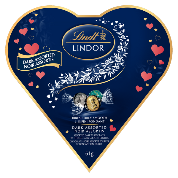 Lindt Lindor Assorted Dark Chocolate Truffles Box 61g Delivery Only Lindt Chocolate Canada 3063
