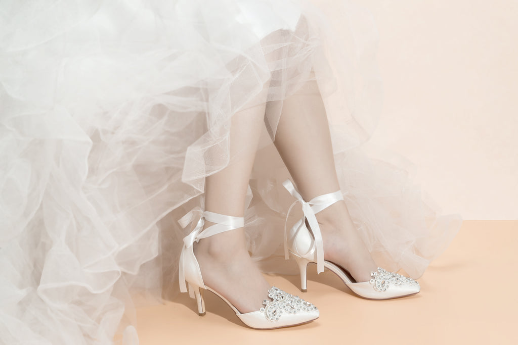 Women's Bridal Shoes Closed Toe 3.14 