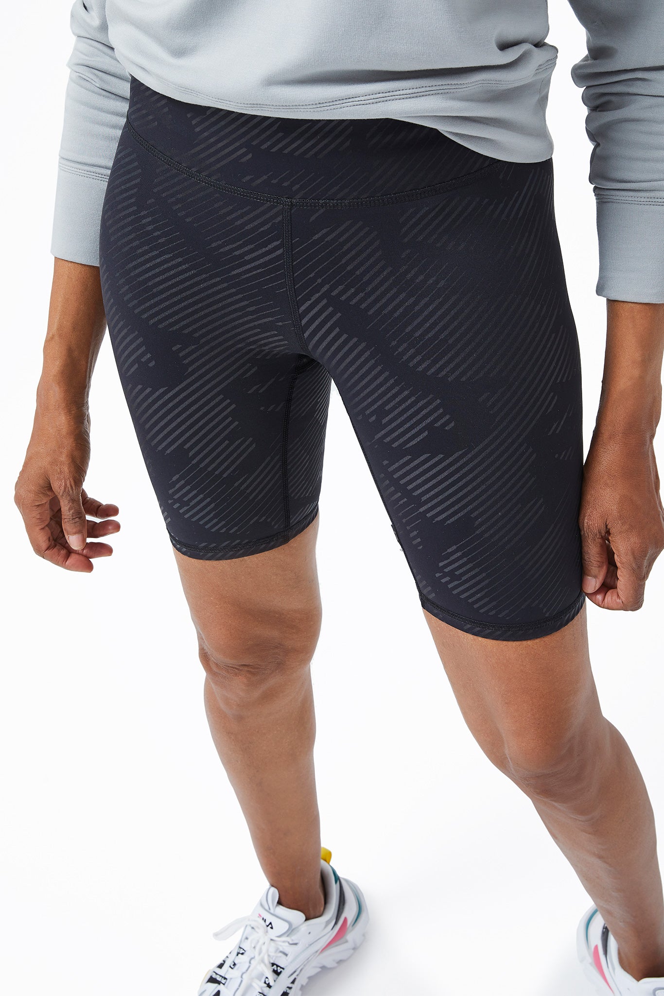 black camo bike shorts