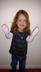 Toddler wearing Handsocks