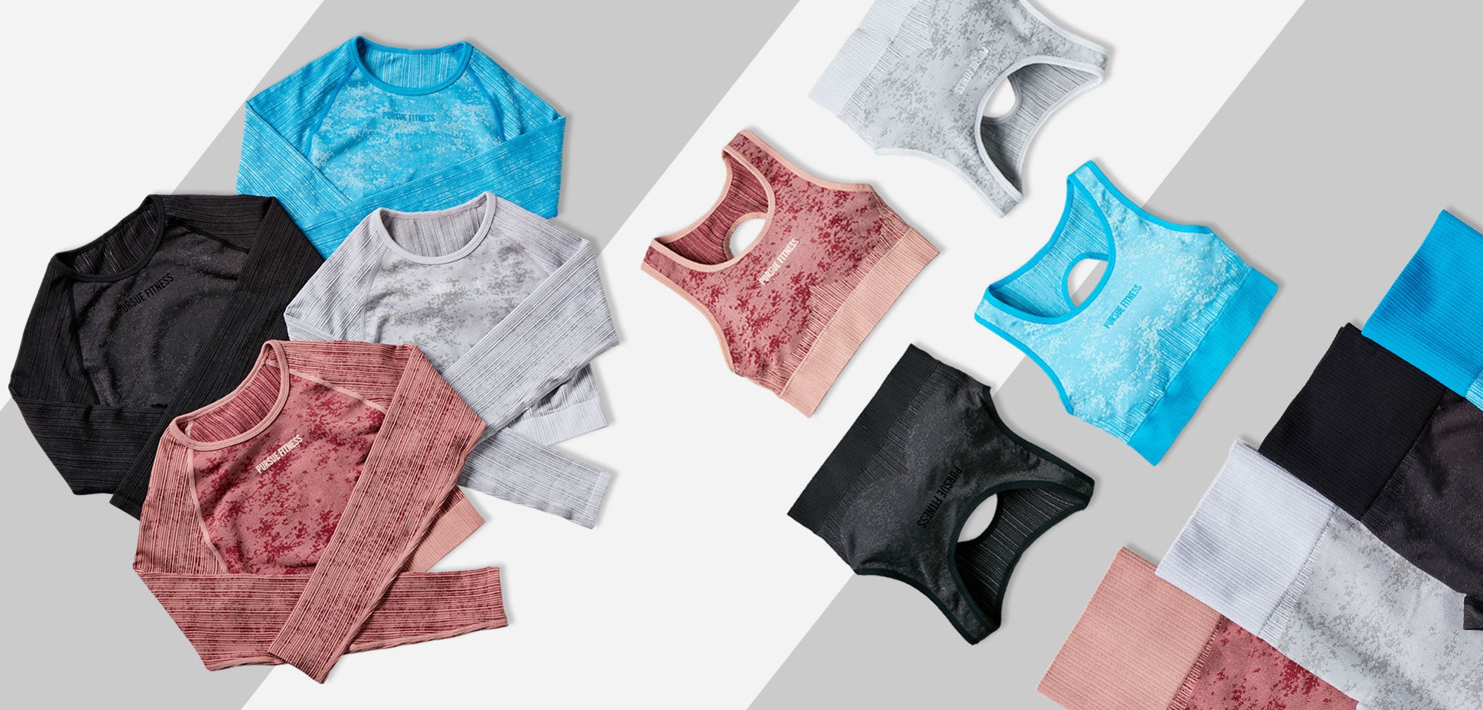 Ocean Seamless Gym Wear, Leggings, Crop Tops and Sports Bras - Pursue Fitness