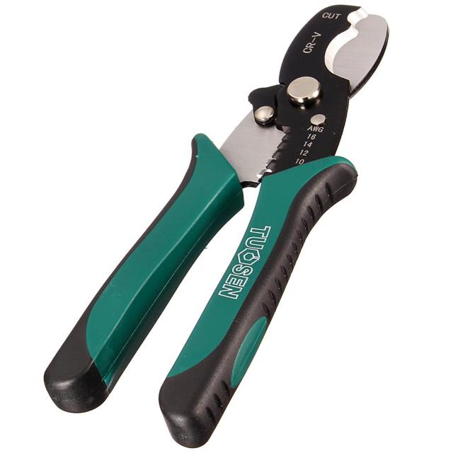 Multi-functional Cable Cutter Pliers Ratchet Wire Stripper Electrician Tool 