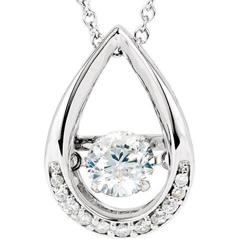 zales moving diamond necklace