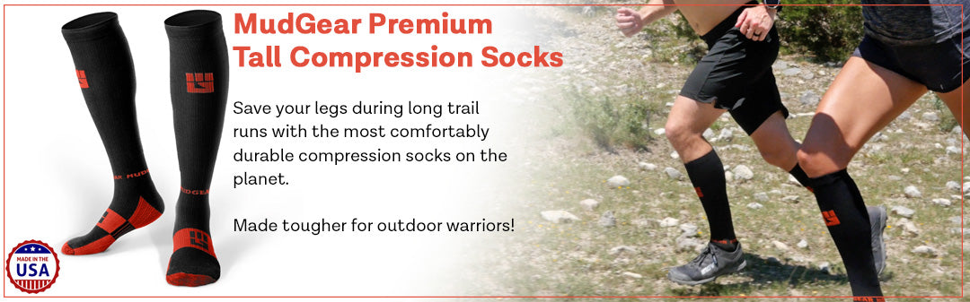 MudGear Tall Compression Trail Socks