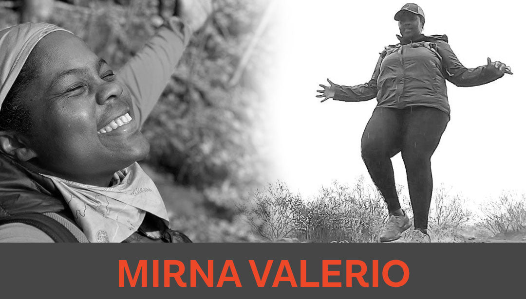 Photo collage of trail runner and influencer Mirna "The Mirnavator" Valerio