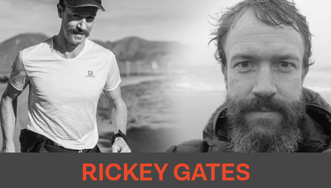 Collage of Trail Runner Rickey Gates