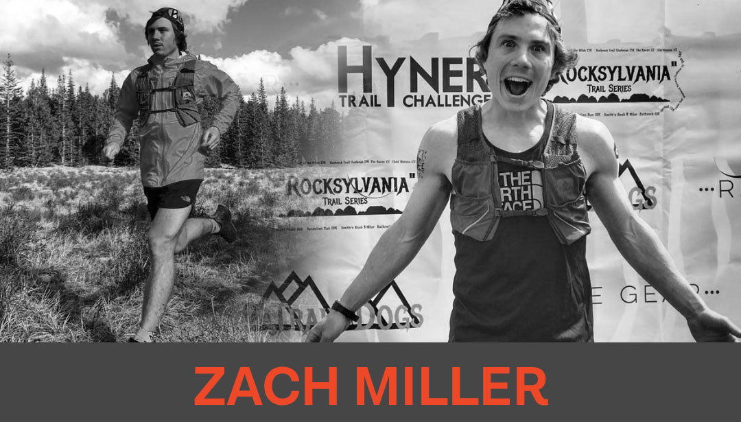 Photo collage of trail runner and influencer Zach Miller