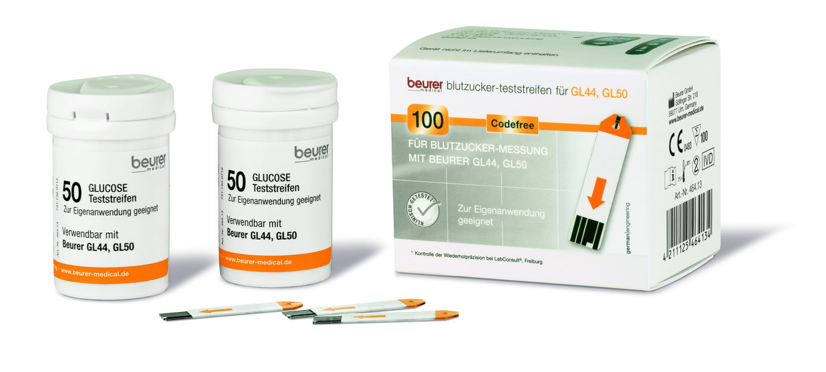 beurer glucose test strips gl50