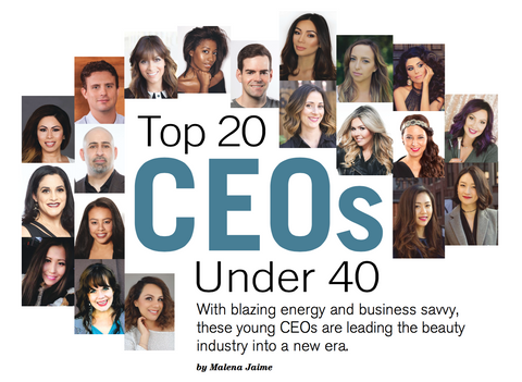 headshots of top 20 CEOs under 40