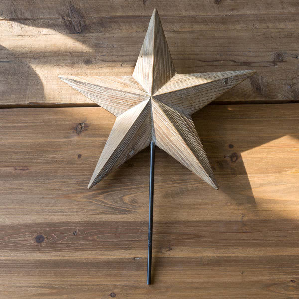 wooden christmas tree toppers stars