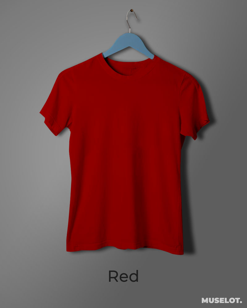 plain red t shirt