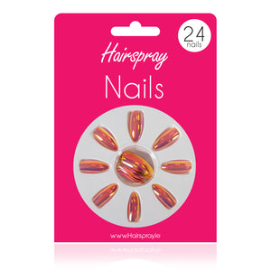 Hairspray 24 Stiletto Nails (No Glue Included)