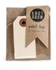Knot & Bow Parcel Tags Manila