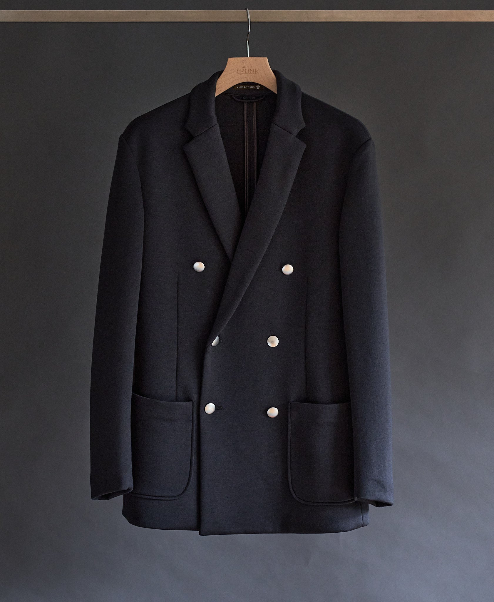 TM-4687 / Wool Cardboard Knit-Double Jacket – AUXCA. DESIGN ONLINE