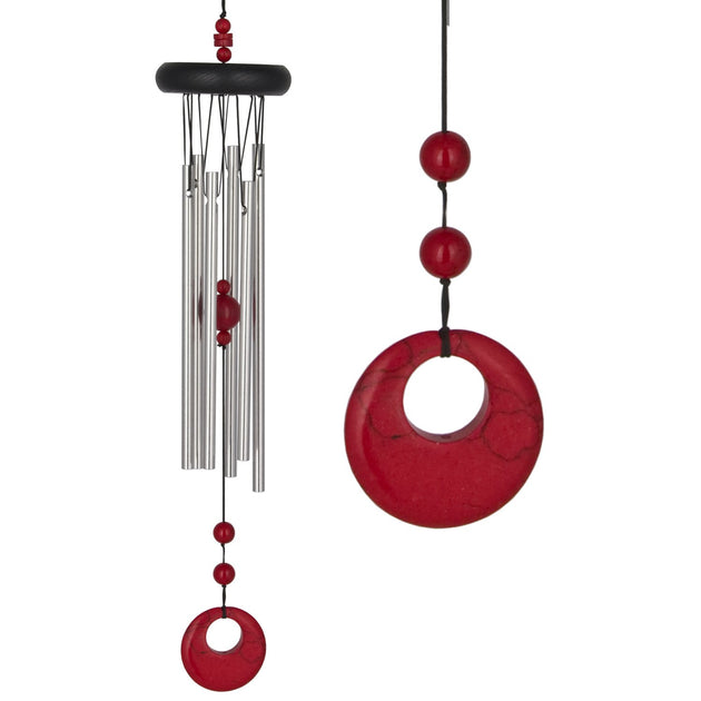 Woodstock Red Coral Base Chakra Wind Chime Red V HIGH QUALITY Beautiful Tone 