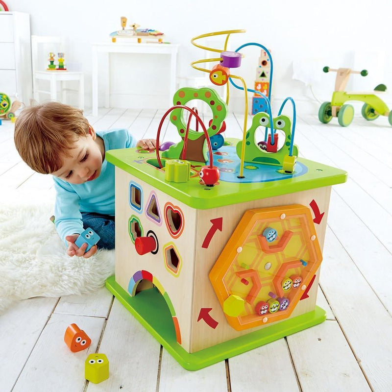 hape country critters play cube