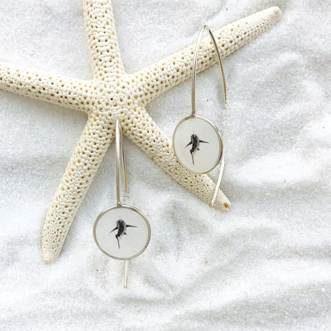 Shark Earrings Underwater Photo Jewelry