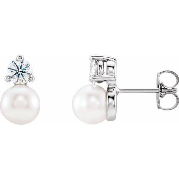 Pearl and Diamond Earring