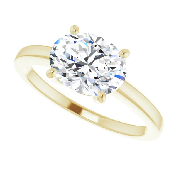 East-West Oval Solitaire