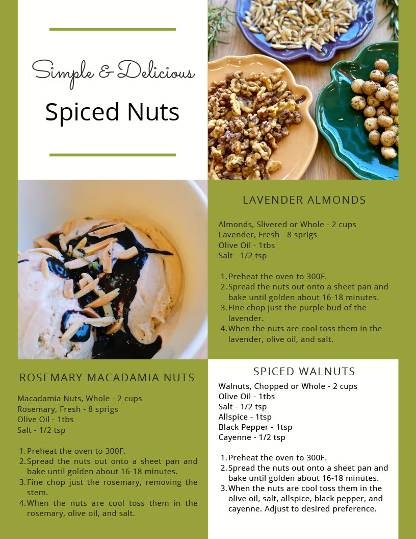 Ice cream topping recipes - spiced nuts