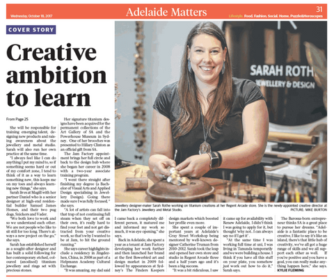 Adelaide Matters Sarah Rothe October 2017