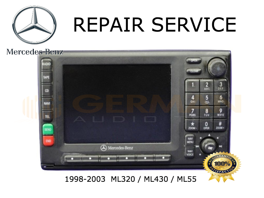 Repair Service For 1998 2003 Mercedes Benz Ml320 Ml430 Ml55 Navigati German Audio Tech