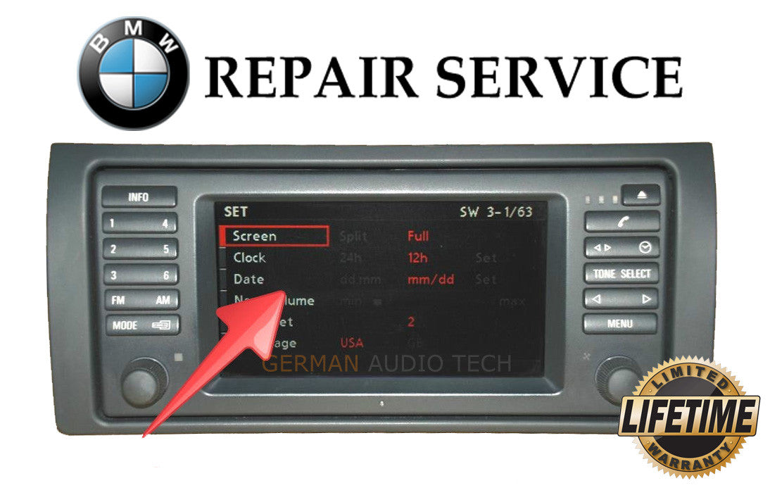 LCD REPLACEMENT SERVICE for BMW E38 740 E39 M5 E53 X5 16:9 ...