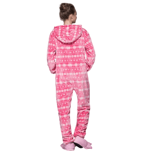 combinaison pyjama rose