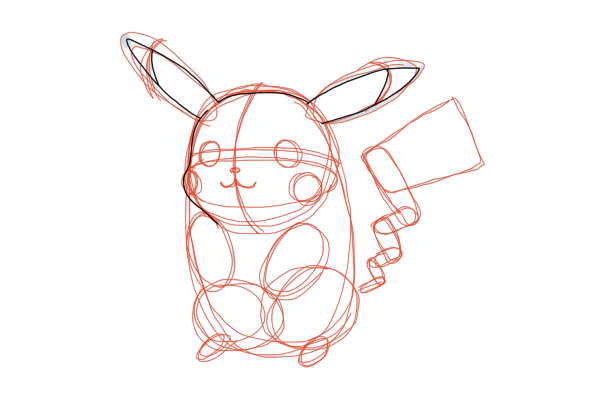 apprendre à dessiner pikachu