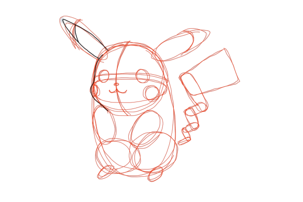 apprendre a dessiner un pikachu